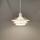 Jeka hanging lamp model 8031-P, in original white lacquer.