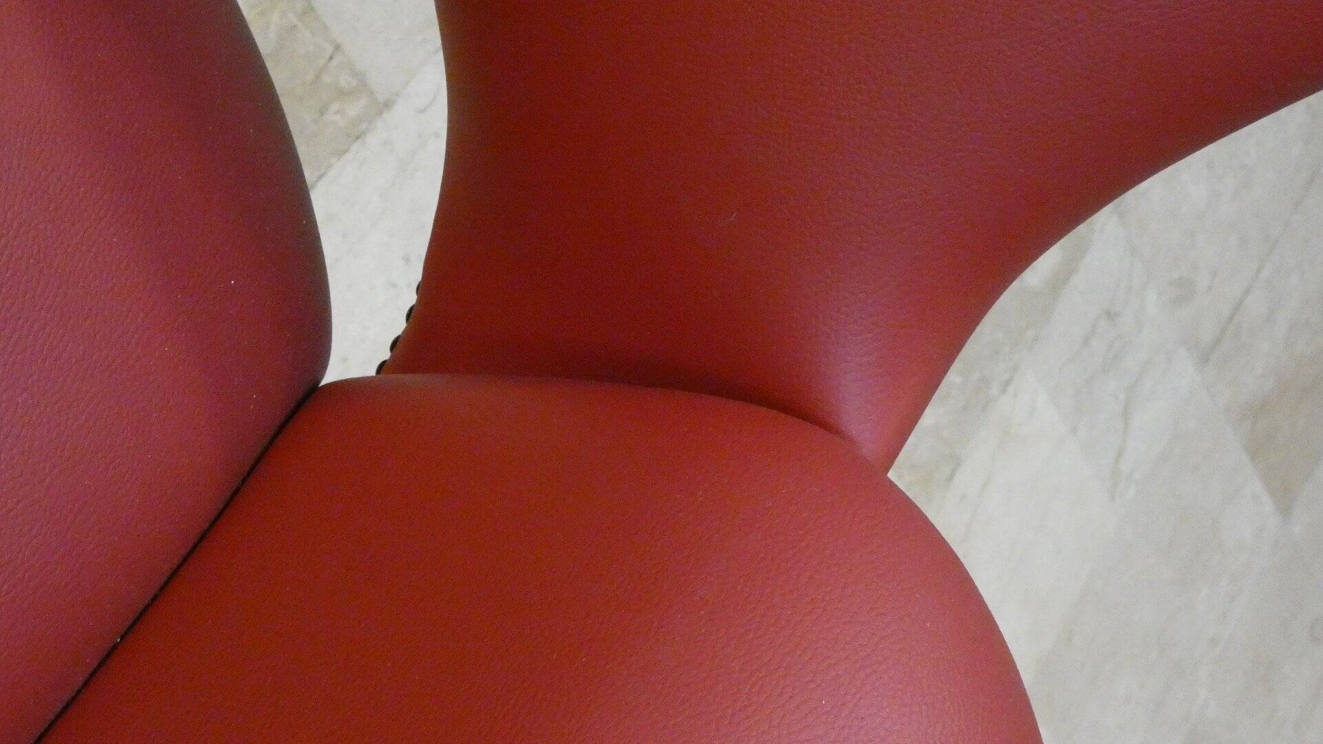 Set of 2 vintage swivel chairs in vinyl, 1960s