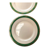 5 assiettes plates anciennes Digoin Sarreguemines
