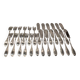 12 fourchettes 12 couteaux à poisson métal argenté Apollo empire