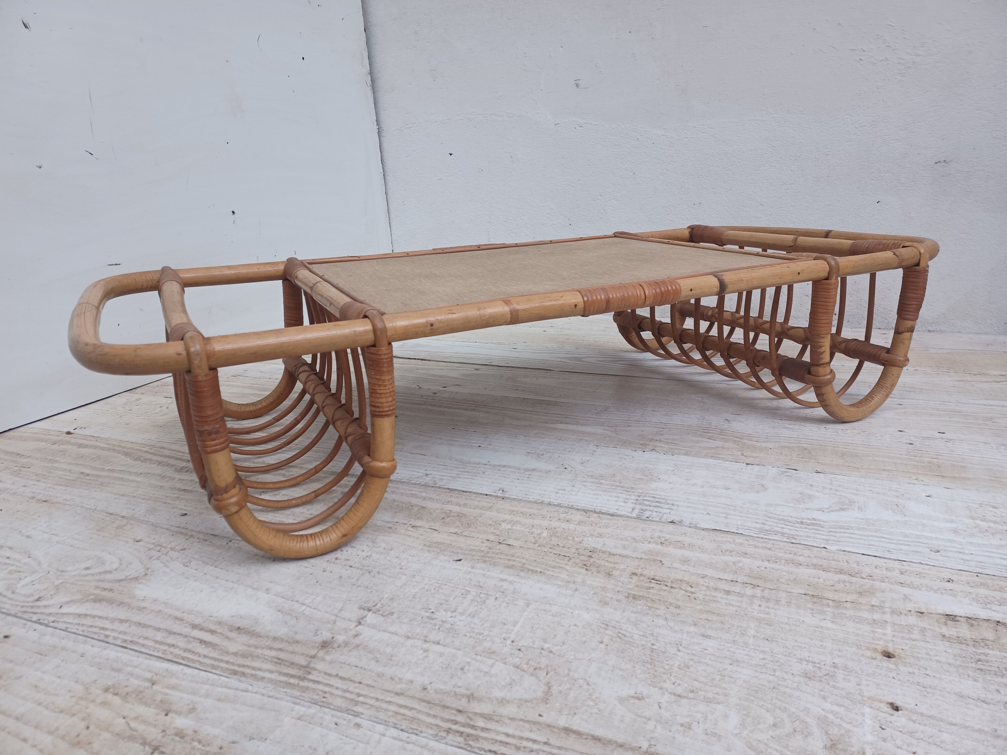 Rattan coffee table