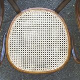 Cane bistro armchair N°14, by Hofmann 1895, Art Nouveau.