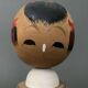 Japanese Kokeshi doll keel shape wood polychrome decoration early twentieth century