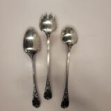 Christofle silver metal salad service mid-20th century