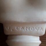 Buste en albâtre d'après Antonio Canova