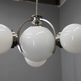 Art Deco / Functionalist Nickel Chandelier, 1930s