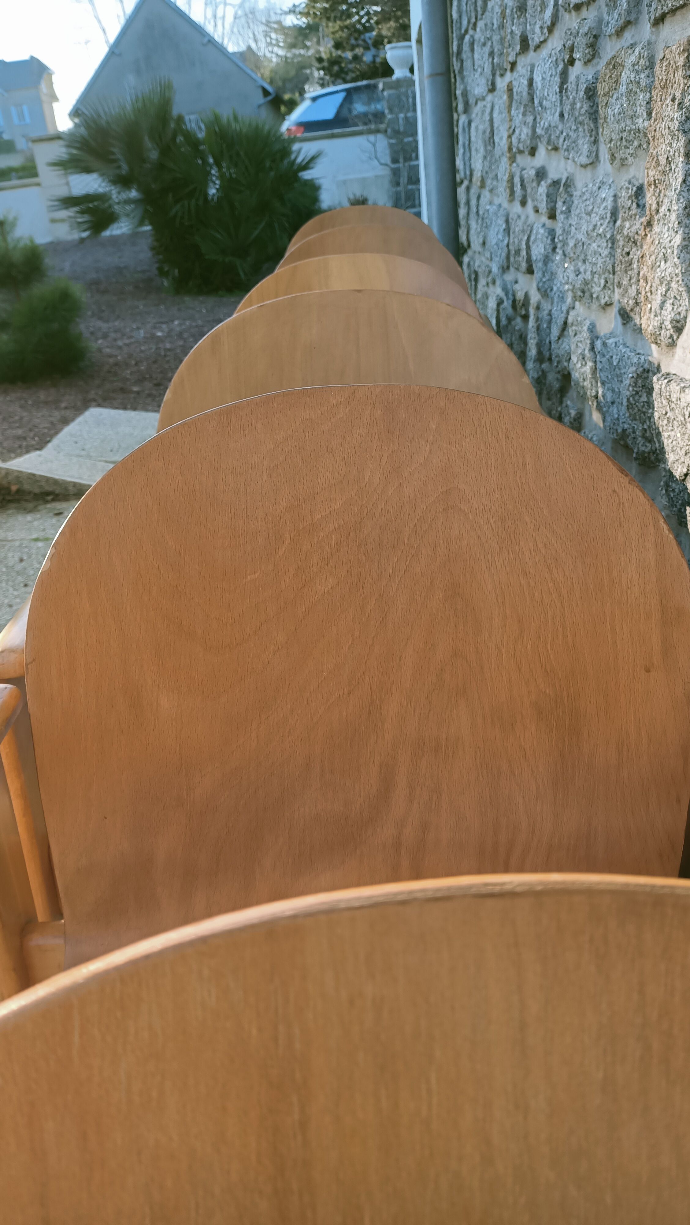 6 Scandinavian wooden chairs