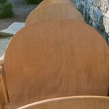 6 Scandinavian wooden chairs