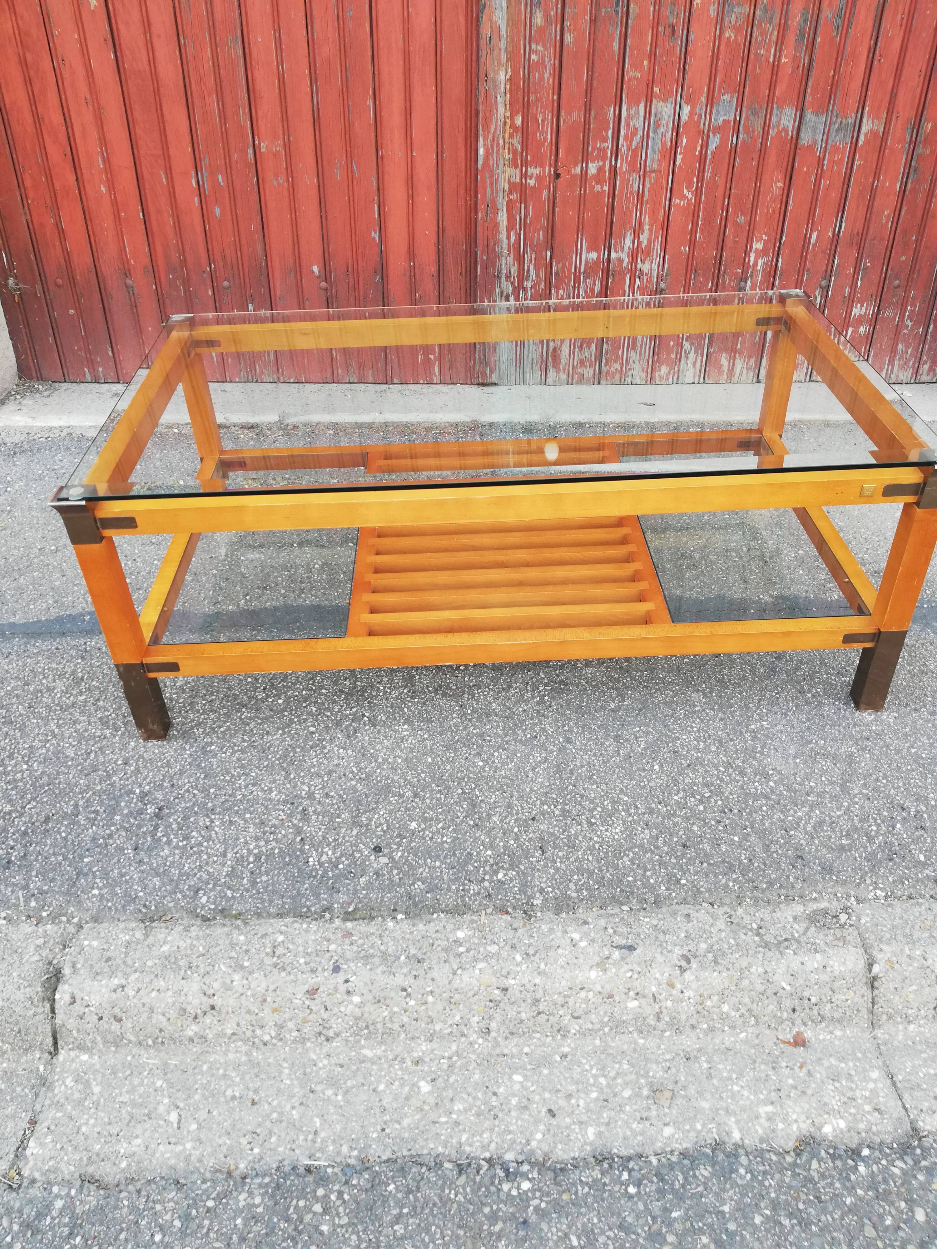 Table basse vintage Pierre Vandel Paris