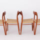Set of 4 teak chairs by Niels Otto Moller model 75 for JL Moller
