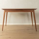 Elegant mid-century dining table with extension function, 1960s