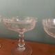 Série de 4 coupes à champagne en cristal