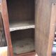 Louis Philippe period bedside or extra furniture in dark oak.