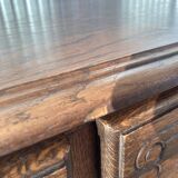 Louis XV style desk in solid oak