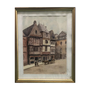Tableau peinture Bretonne,