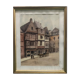 Breton painting painting, Watercolor Lannion, Signed Kehr