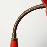 Gemi red Scandinavian table lamp, 1960s