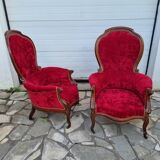 Louis XV convertible armchairs
