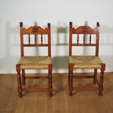 Wooden chairs, set of 2
