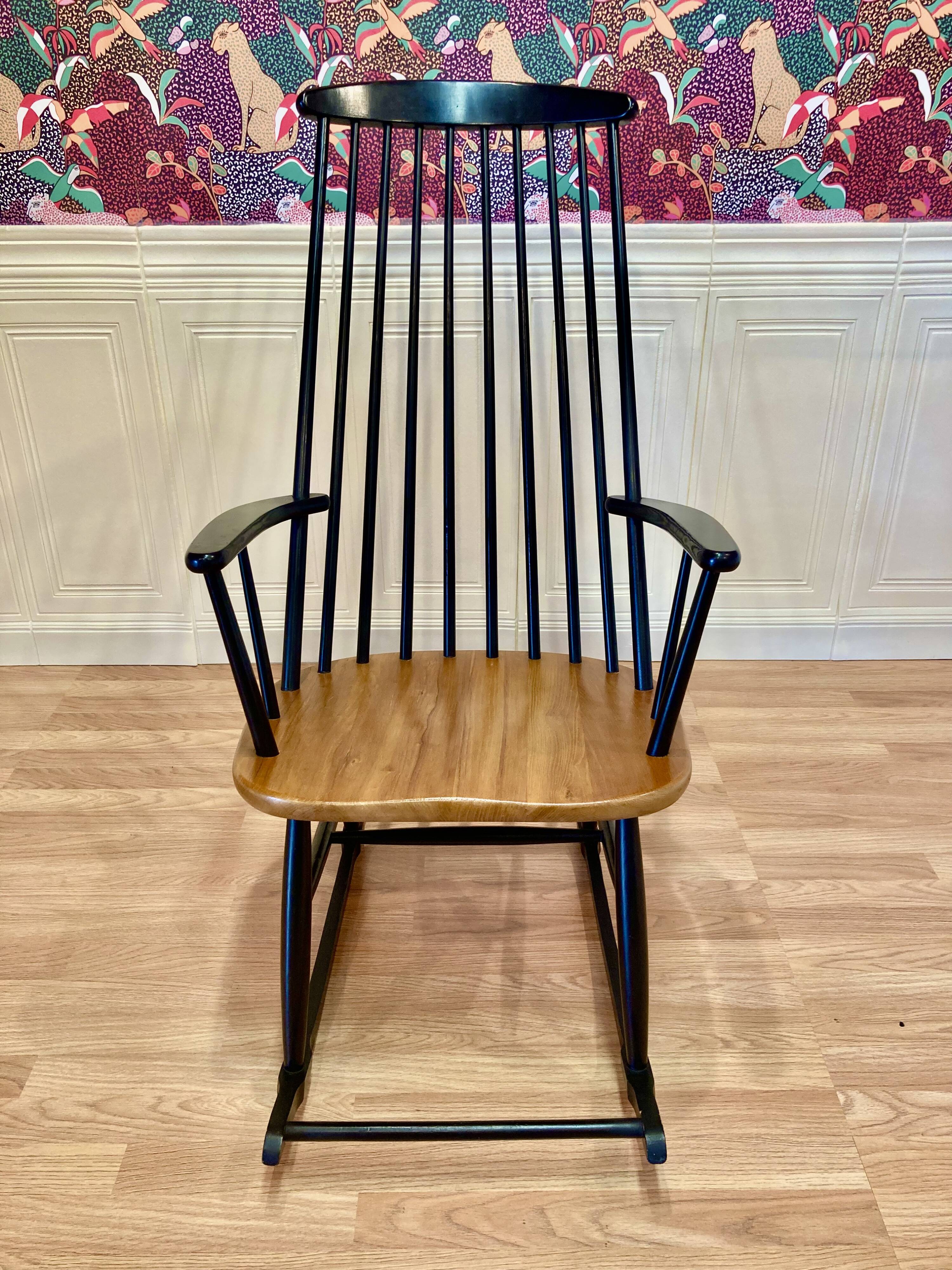 Scandinavian design rocking chair from the 1950s.