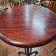 Pedestal table / standing up with cast iron base