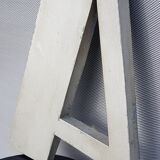 Letter A Art deco Silver zinc