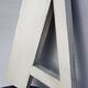 Lettre A art déco zinc gris argent