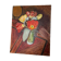 Still life canvas painting tulips on table signed r saintin