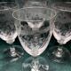 Verres à pied en cristal