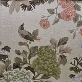 Vintage fabric headboard