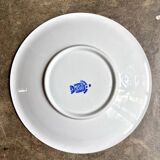 St Amand round hollow dish in blue earthenware
