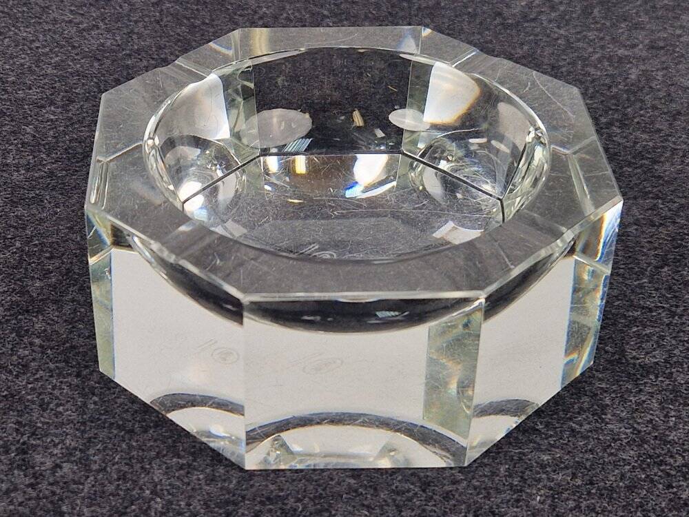 Art Nouveau Crystal Ashtray from Moser, 1940s