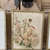 folding triptych mirror Napoleon III genre scene