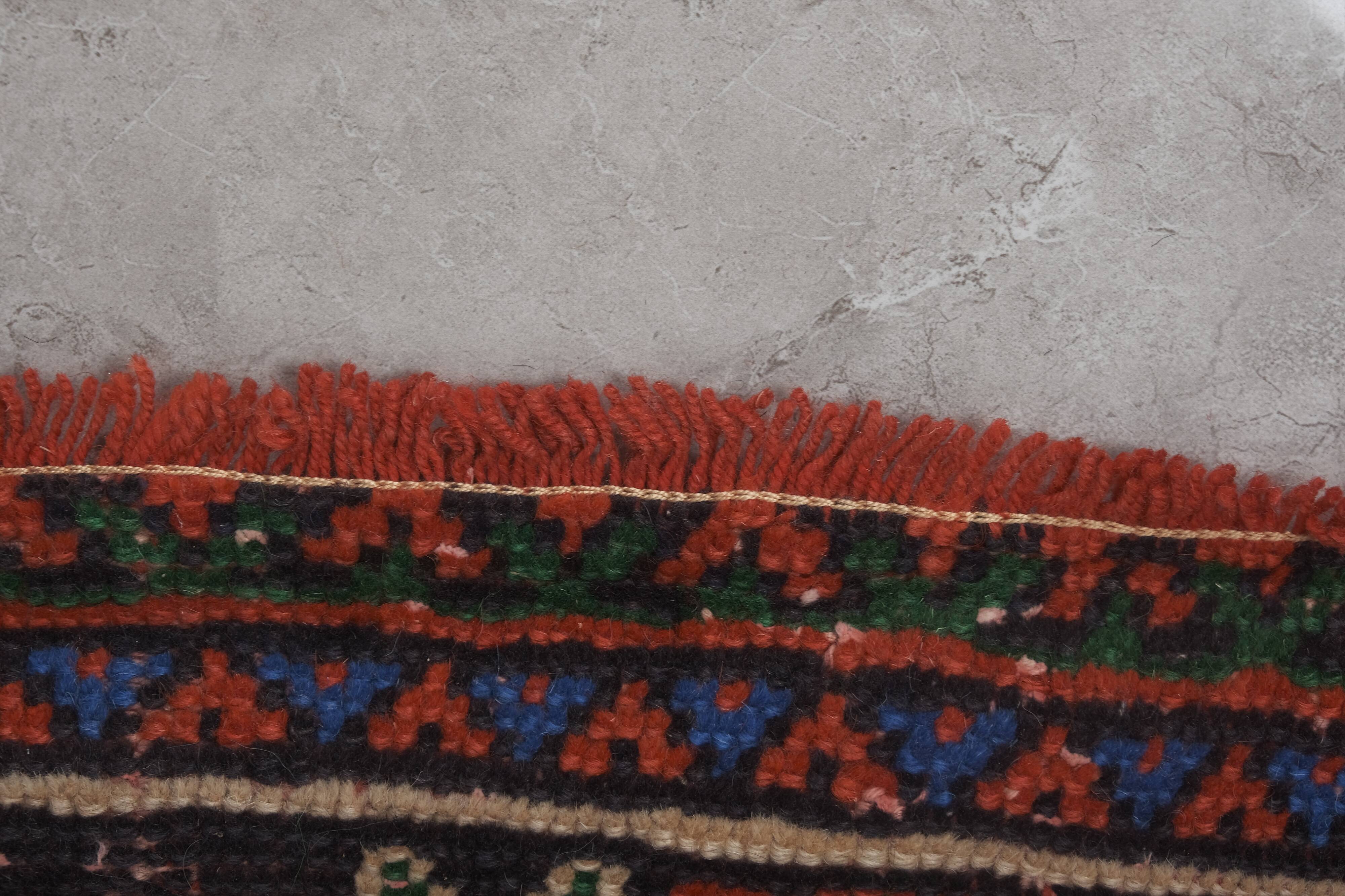 Vintage Turkish rug from Oushak, hand-woven 91x660 cm