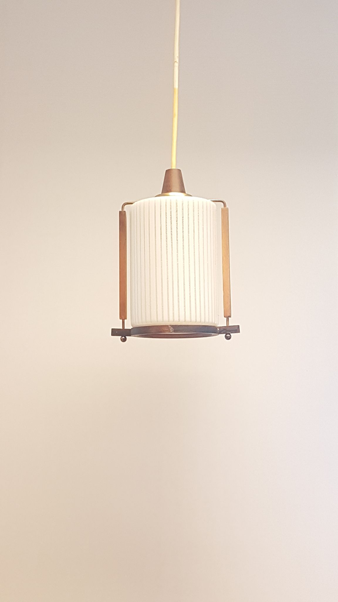 Art deo hanging lamp 1950