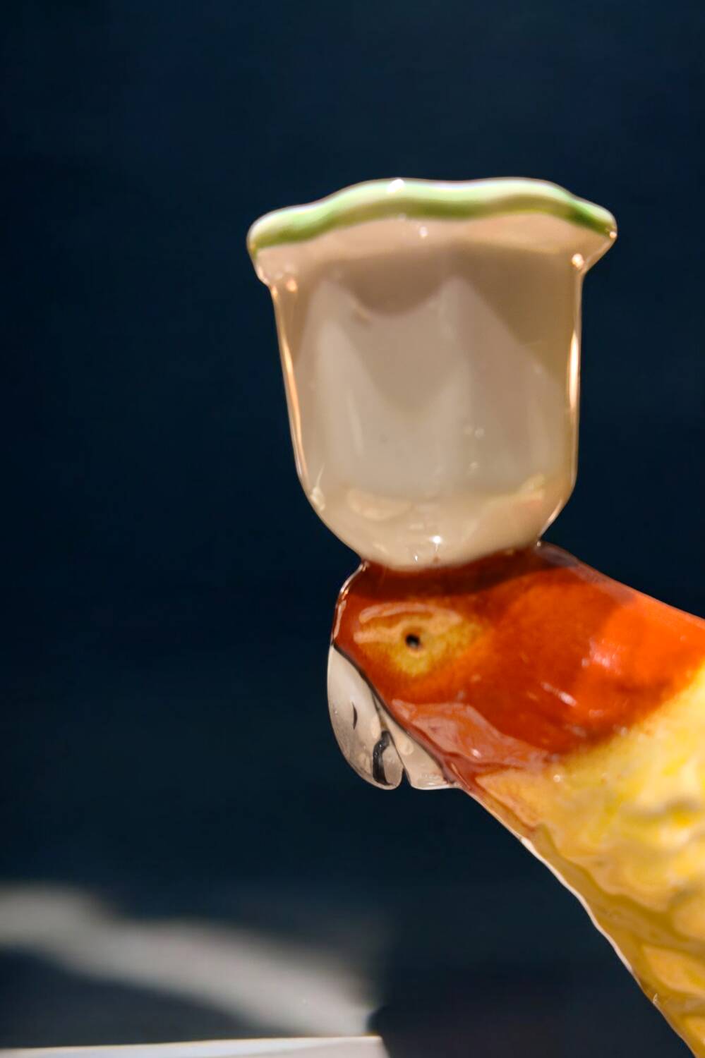 Candle holder - Parrot - Ceramic