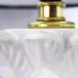 Table lamp ananas ceramic and brass 70s