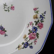 4 Bernardaud Limoges porcelain soup plates with floral decoration from the 1920s-1950s