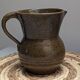 Pyrite stoneware pitcher vase