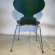 Set of 6 “Ant” chairs in dark green – Arne Jacobsen for Fritz Hansen