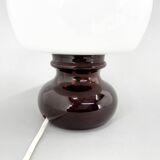 Mid Century Glass and Ceramic Table Lamp, 1960's