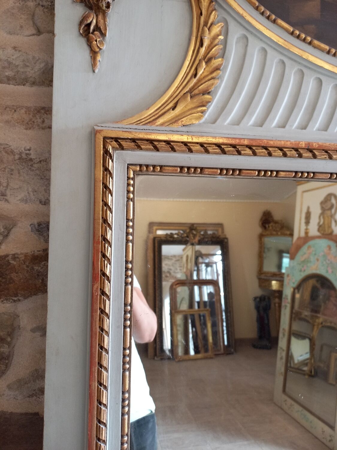 Trumeau XIXth style Louis XVI 235x110cm