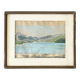 Painting "Mountain Lake", Pastel on paper, framed