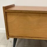 Pair of 1960s bedside tables compass feet