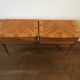 Pair of rosewood and brass bedsides circa 1950