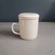 Tasse à thé vintage avec filtre et couvercle