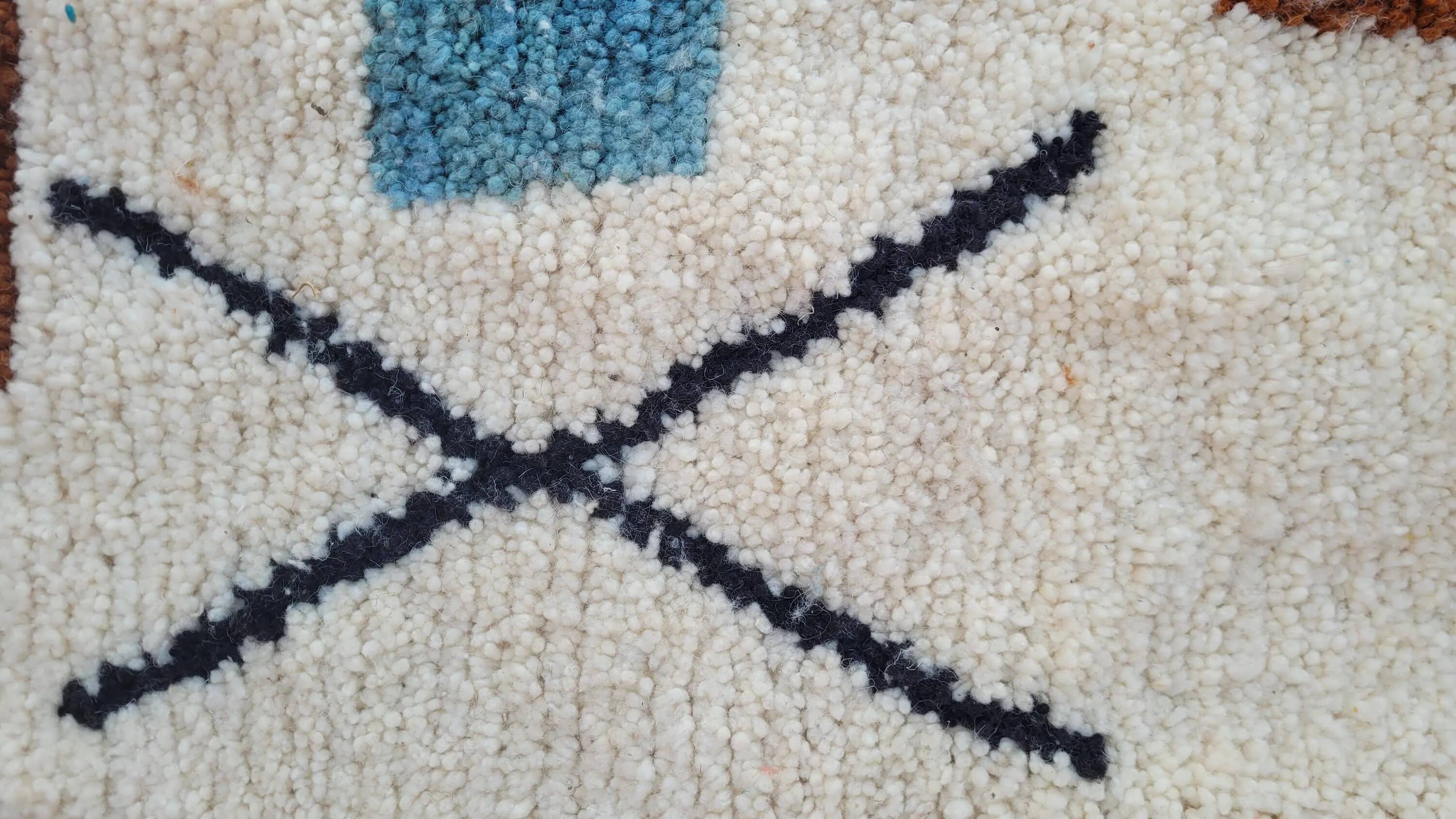 Large handmade Berber rug 3x2 m