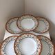 Carven Paris soup plates, Yves Deshoulières porcelain, 1990