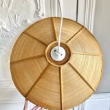 Vintage rattan pendant light