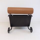 COR Zyklus leather armchair with ottoman by Peter Maly